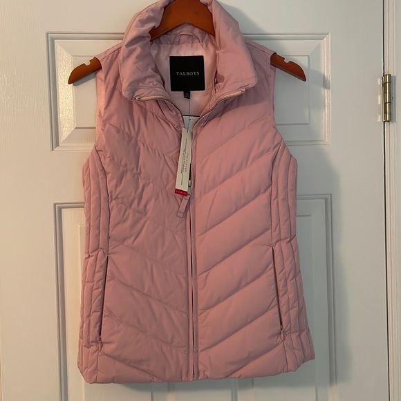 Talbots Jackets & Blazers - NWT Talbots puffer vest light pink XS